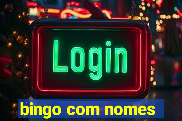 bingo com nomes